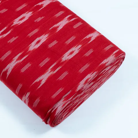 RED WITH WHITE STRIPES fabric