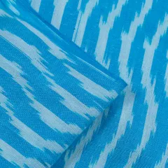 SKY BLUE WITH WHITE IKAT fabric