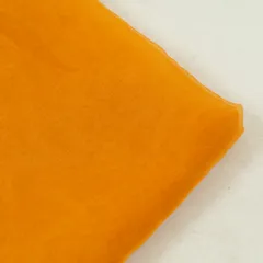 Orange Color Poly Organza