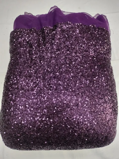 Heavy Double Sequins work on Net (Khichadi) fabric