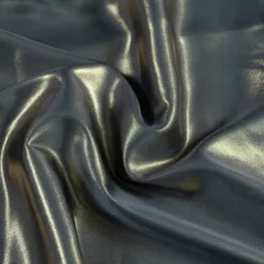Dark Grey Color Shimmer Georgette Foil fabric