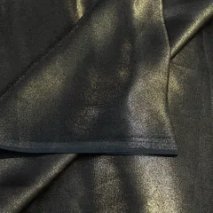 Black Color Shimmer Georgette Foil fabric