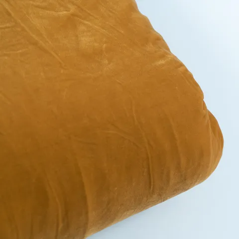 Mustard Color Velvet fabric