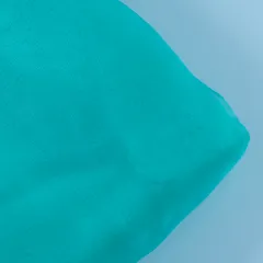 Sea Green Color Poly Organza fabric