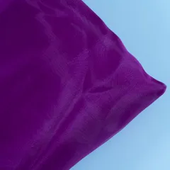 Purple Color Poly Organza fabric