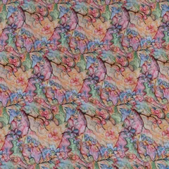 Multi Color Velvet Digital Printed Fabric