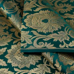 Green Color Brocade fabric