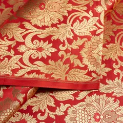 Red Color Brocade fabric