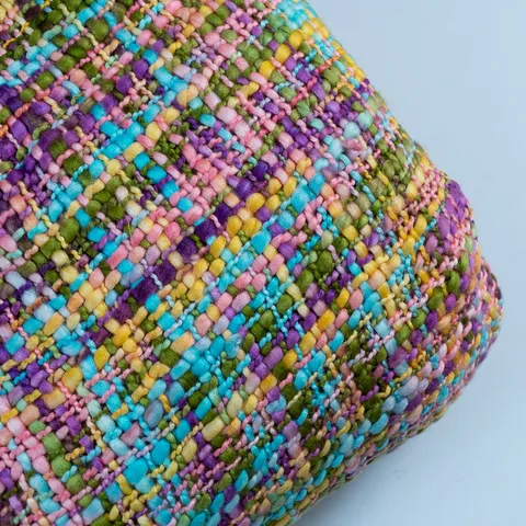 Multi Color Tweed Wool Fabric