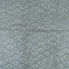 Net Cut Work Zari Embroidered Fabric