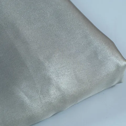 Silver Color Georgette Foil Fabric