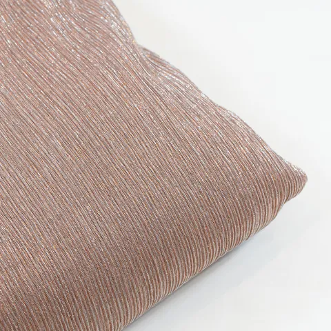 Peach Color Jersey Lycra Shimmer Fabric