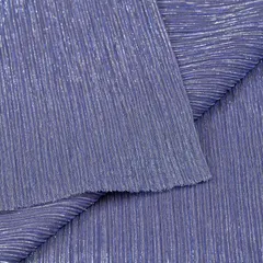 Purple Color Net Lycra Embroidered Fabric