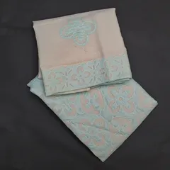 Firozi color Cotton Aplique Embroidery Set