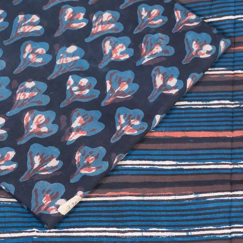 Blue Color Cotton Print Set