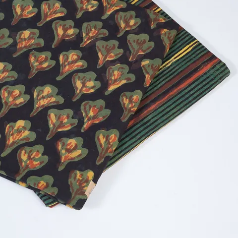 Green Color Cotton Print Set