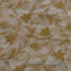 Net Zari Embroidery(2 mtr cut piece)