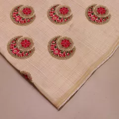 Poly Silk Embroidery(1.7  mtr cut piece)