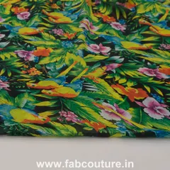 Satin Georgette Printed Fabric