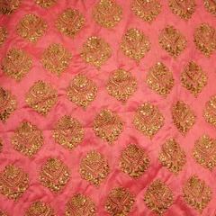 Poly Dupion Embroidery(1 Mtr Blouse Piece)