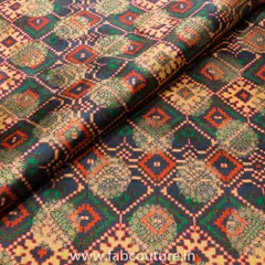 Jacquard Silk Digital Patola Printed Fabric