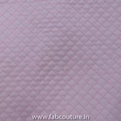 Pink Color Quilted Tafta fabric