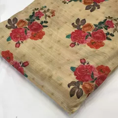Jacquard Silk Digital Printed Fabric