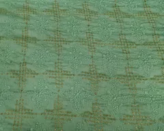 Tangent silk Embroidered Fabric