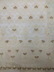 Georgette Embroidered Fabric