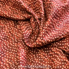 Maroon Dazzle Flex Cotton Printed Fabric(90CM Piece)