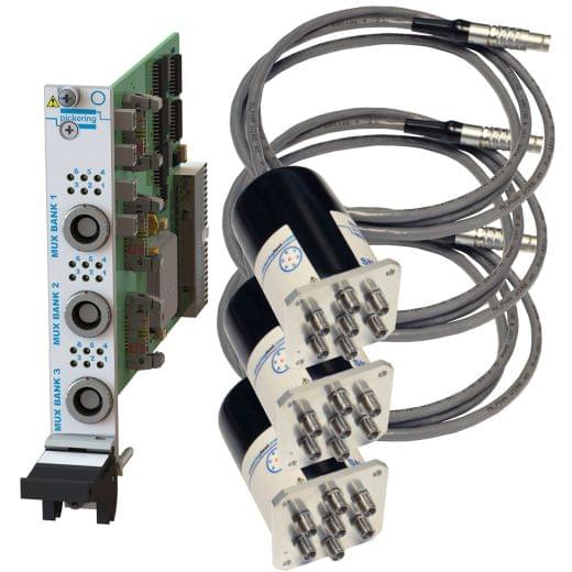 Triple SP6T,50GHz,50Ohm,PXI Multiplexer,SMA-2.4,Terminated with Remote Mount,40-785B-553-TE