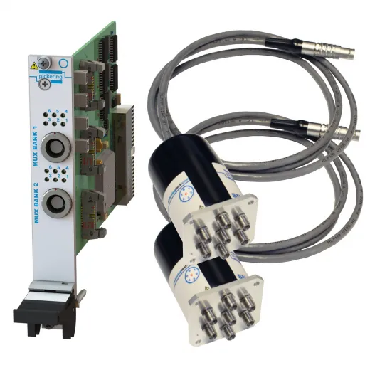 Dual SP6T,50GHz,50Ohm,PXI Multiplexer,SMA-2.4,Terminated with Remote Mount,40-785B-552-TE