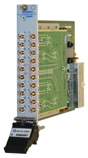 Dual 4 to 1,3GHz,50Ohm,PXI RF Multiplexer,SMB, 40-872-002