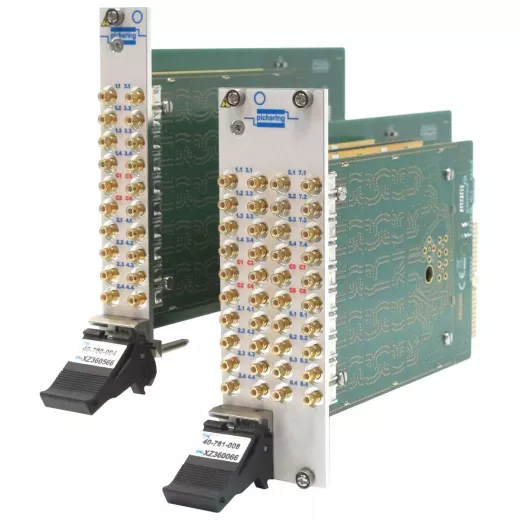 Dual 8 to 1,600MHz,50Ohm,PXI RF Multiplexer,Terminated, 40-763-002