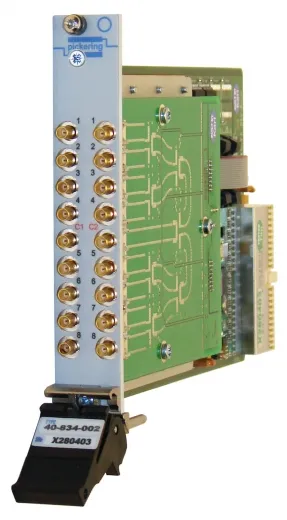 Dual 8 to 1,3GHz,75Ohm,PXI RF Multiplexer,SMB, 40-834-002