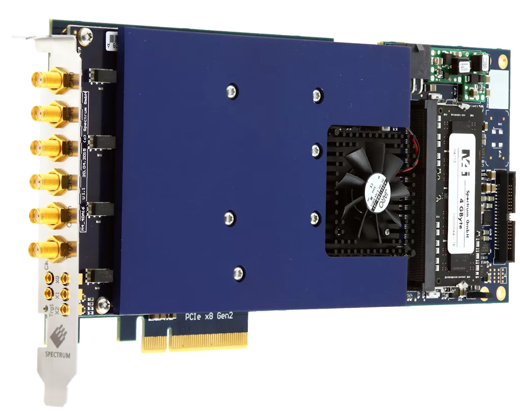 4Ch,16 Bit,200 MHz,625 MS/s PCI Express AWG, M4i.6622-x8