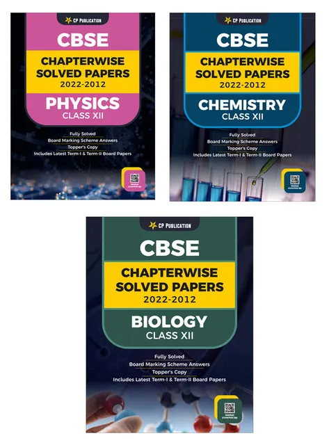 CBSE Chapterwise Question Bank Class 12 PCB Solved Papers 2012 to 2022