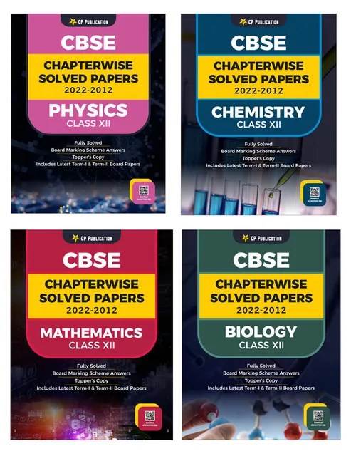 CBSE Chapterwise Question Bank Class 12 PCMB Solved Papers 2012 to 2022