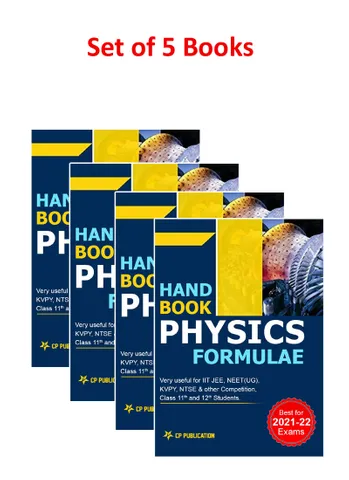 Handbook of Physics Formulae (Set Of 5 Books) for IIT JEE & NEET-UG 2022-2023 By Career Point Kota
