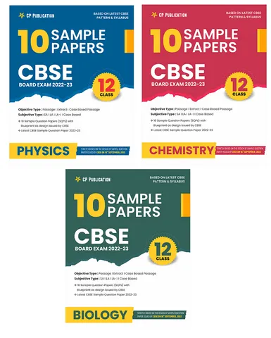 CBSE 10 Sample Question Papers Class 12 PCB for 2023 Board Exam
