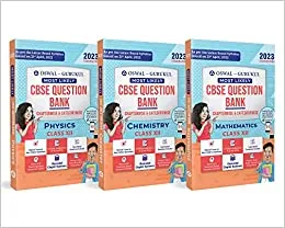 Oswal-Gurukul Most Likely CBSE Question Bank Class 12 Bundles (Set of 3)  Physics, Chemistry & Maths for Exam 2023