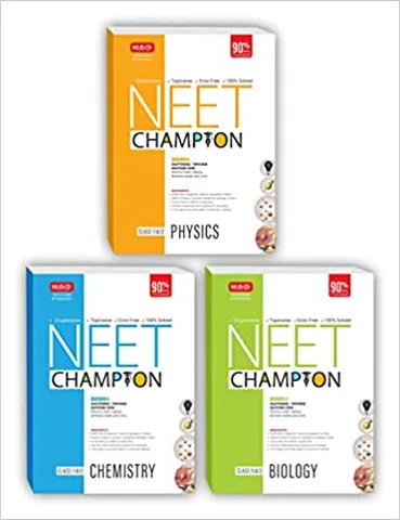 MTG NEET Champion Physics,Chemistry and Biology Book Latest Revised Edition 2023 - NCERT Based Chapterwise Topicwise Segregation of MCQs, Concise Theory & 5000+ Topicwise Questions From Last 10 years Medical Entrance Exam