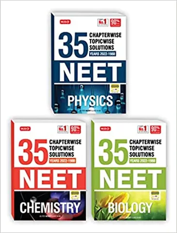 MTG 35 Years NEET Previous Year Solved Question Papers with NEET Chapterwise Topicwise Solutions -  Physics,Chemistry,Biology  For NEET Exam 2023