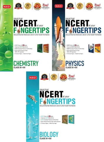 MTG Objective NCERT at your Fingertips (NEET) - Physics, Chemistry, Biology (Set of 3 Books) Latest Edition