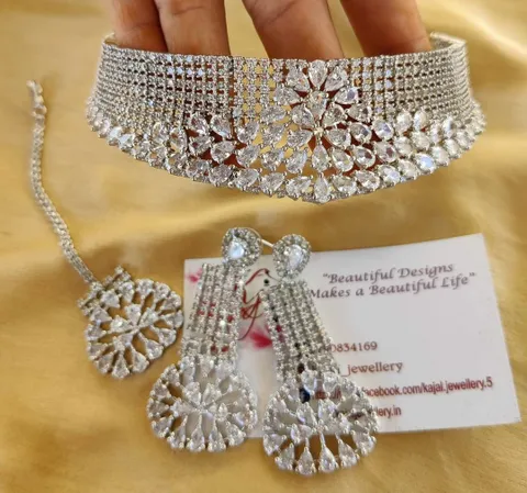 American diamond necklace