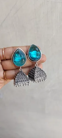 Blue jhumki