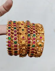 Temple bangles matte 6