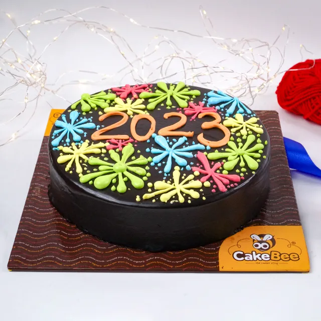 New Year Celebration Cake