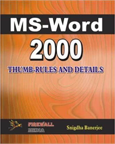Ms-Word 2000 Thumb-Rules and Details�