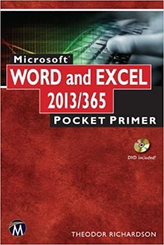Microsoft WORD / EXCEL 2013 Pocket Primer